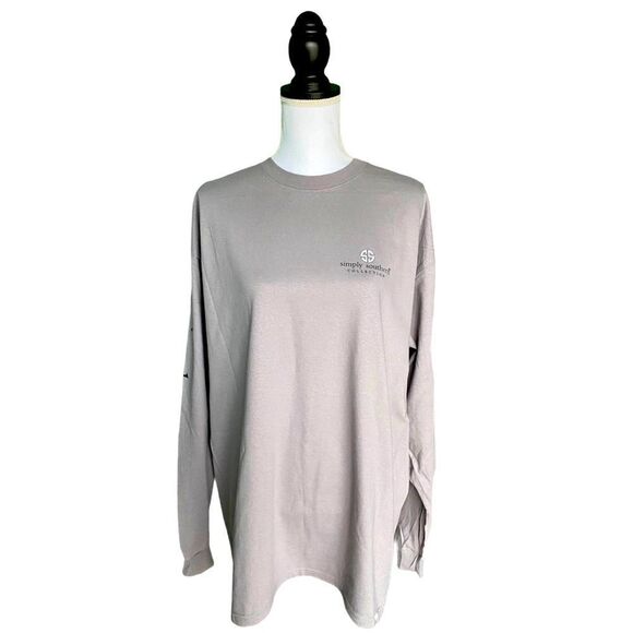 Simply Southern Alabama State Long Sleeve Light Gray Ladies US Size Small - Picture 2 of 8